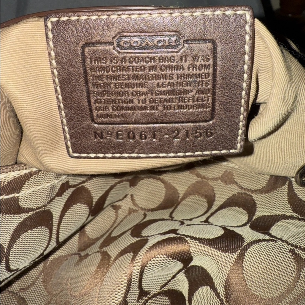 Coach Brown and Tan Hobo Bag